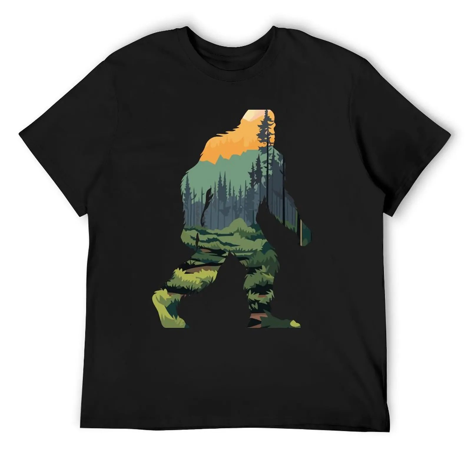 

Sasquatch Bigfoot Cryptids Graphic Art Cryptozoology T-Shirt boys animal print graphics funny shirt cotton Men's t-shirts