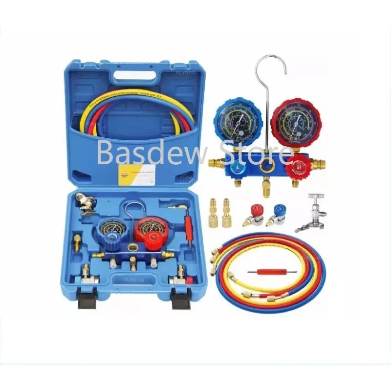 

Refrigerant Manifold Pressure Gauge Kit Refrigerant Gauge Car Air Conditioning Pressure Gauge