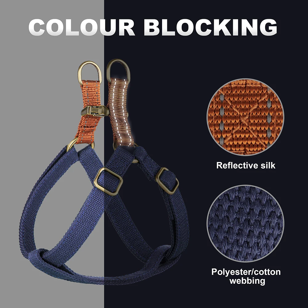 Benutzerdefiniertes Nylon-Hundegeschirr, reflektierende Hundegeschirre, Weste, personalisierte Haustier-ID-Tag-Westen, kostenlos graviert für kleine, mittelgroße und große Hunde – Detail 12