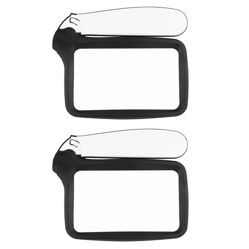 2 Pieces Folding Magnifying Glass Elderly Reading Newspaper High-Definition Agnifying Glass