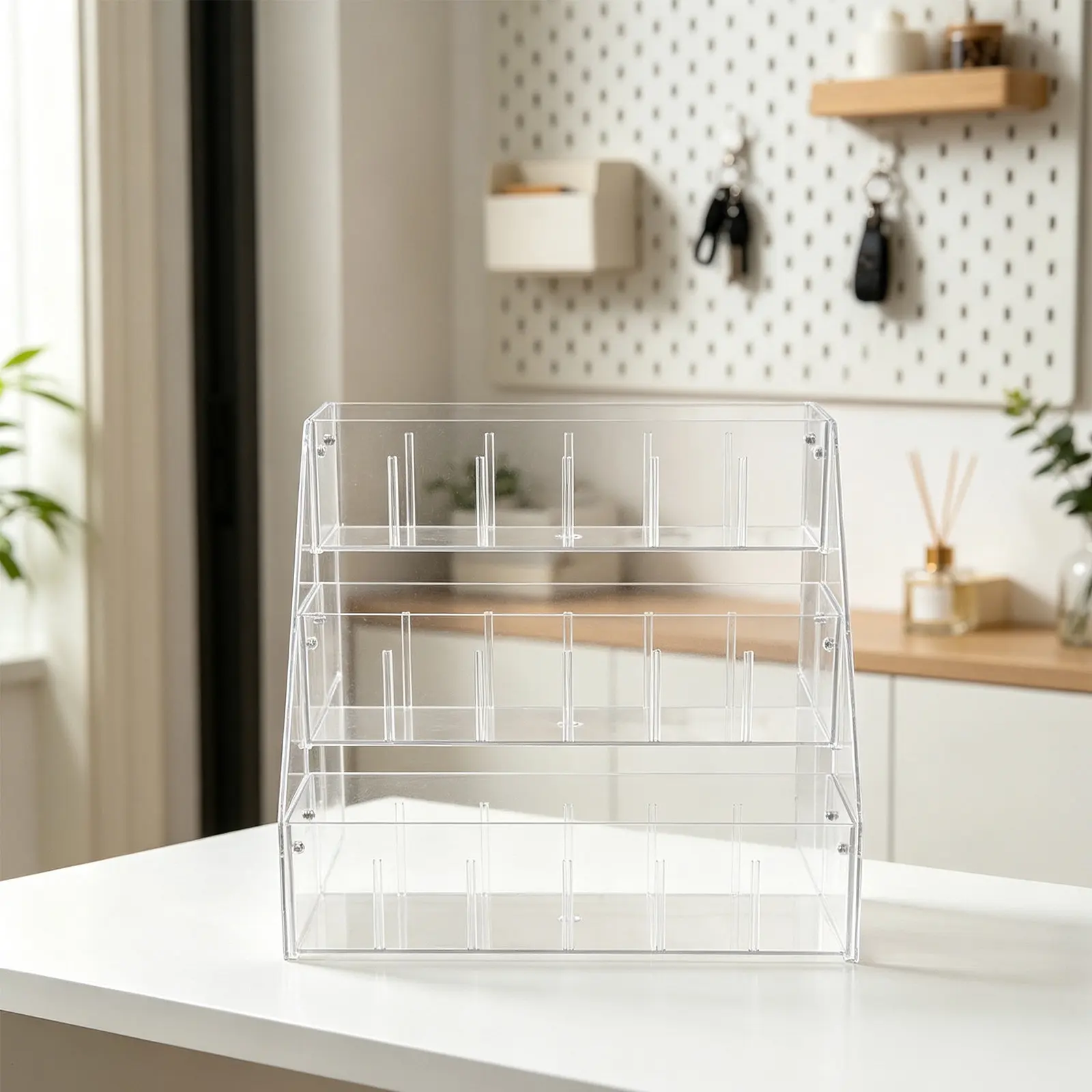 Etagere-a-livres-transparente-a-3-niveaux-organisateur-de-bureau-transparent-etagere-de-presentation-de-livres-de-style-montessori-pour-chambre-d'enfant-bords-arrondis-pour-plus-de-securite