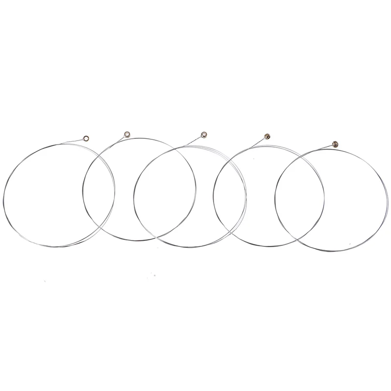 5 Pcs Electric Guitar Strings E-1 type  Electric Guitar Strings Silver Stainless Wire Nickel Alloy Wound Musical Instrument