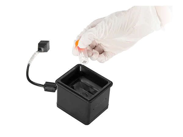 NADE CR-MS210 Single Tube Code Reader Lab Decoding Reader Supports 2D Codes Cryovials with SBS Rack