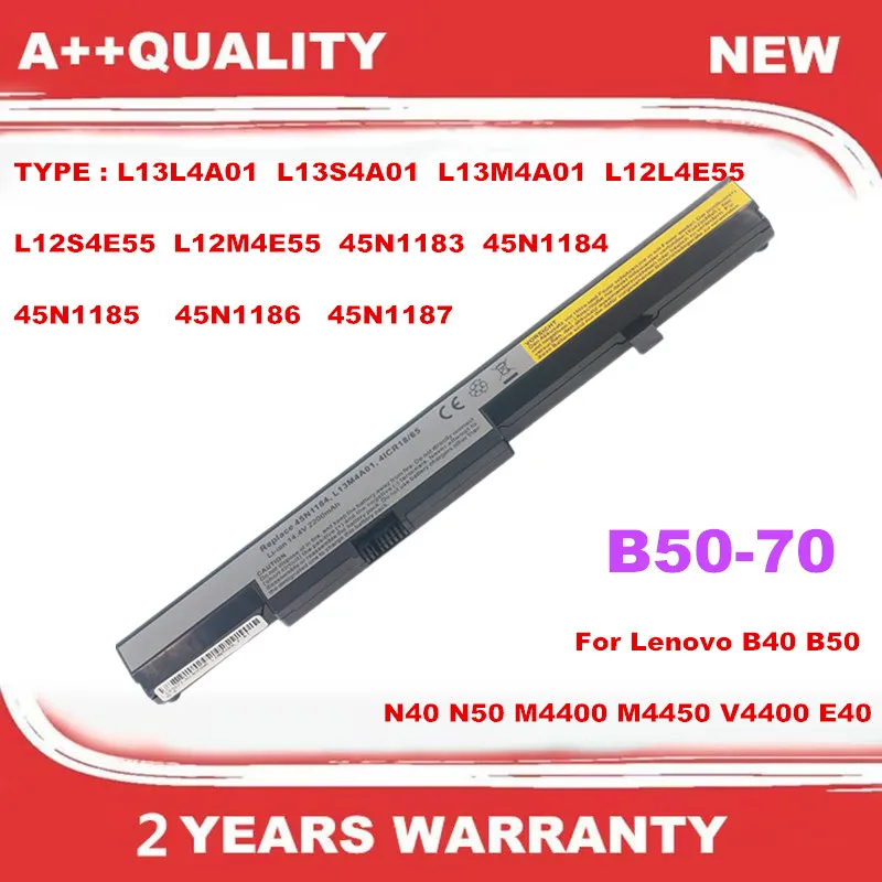

Laptop Battery For LENOVO L13L4A01 L13S4A01 L13M4A01 L12L4E55 L12S4E55 L12M4E55 45N1183 45N1184 4N1185 45N1186 45N1187