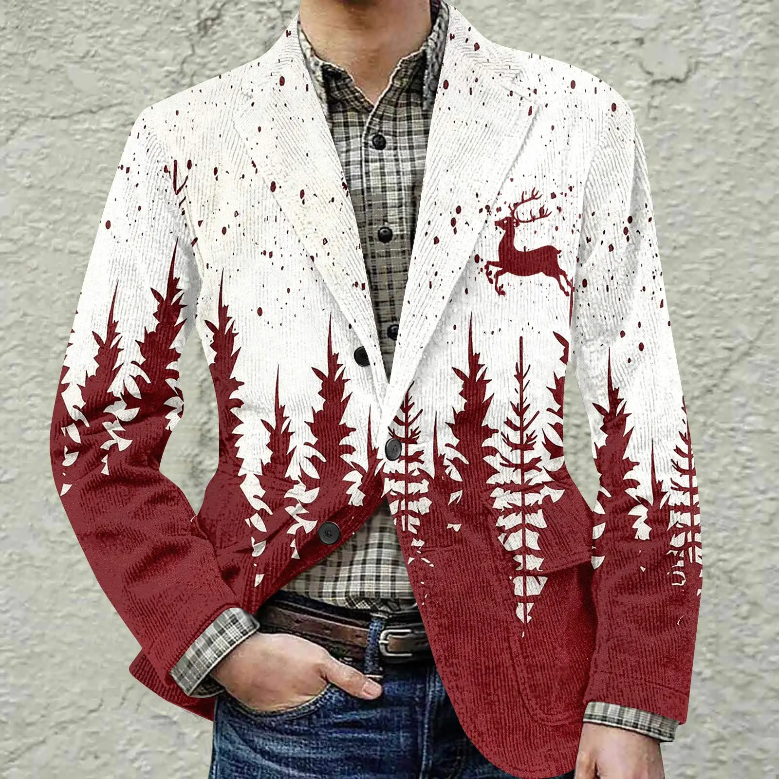 

Мужской вельветовый пиджак с принтом, теплая повседневная куртка с карманами, кардиган, модная мужская одежда, модная повседневная одежда, пиджак для отдыха