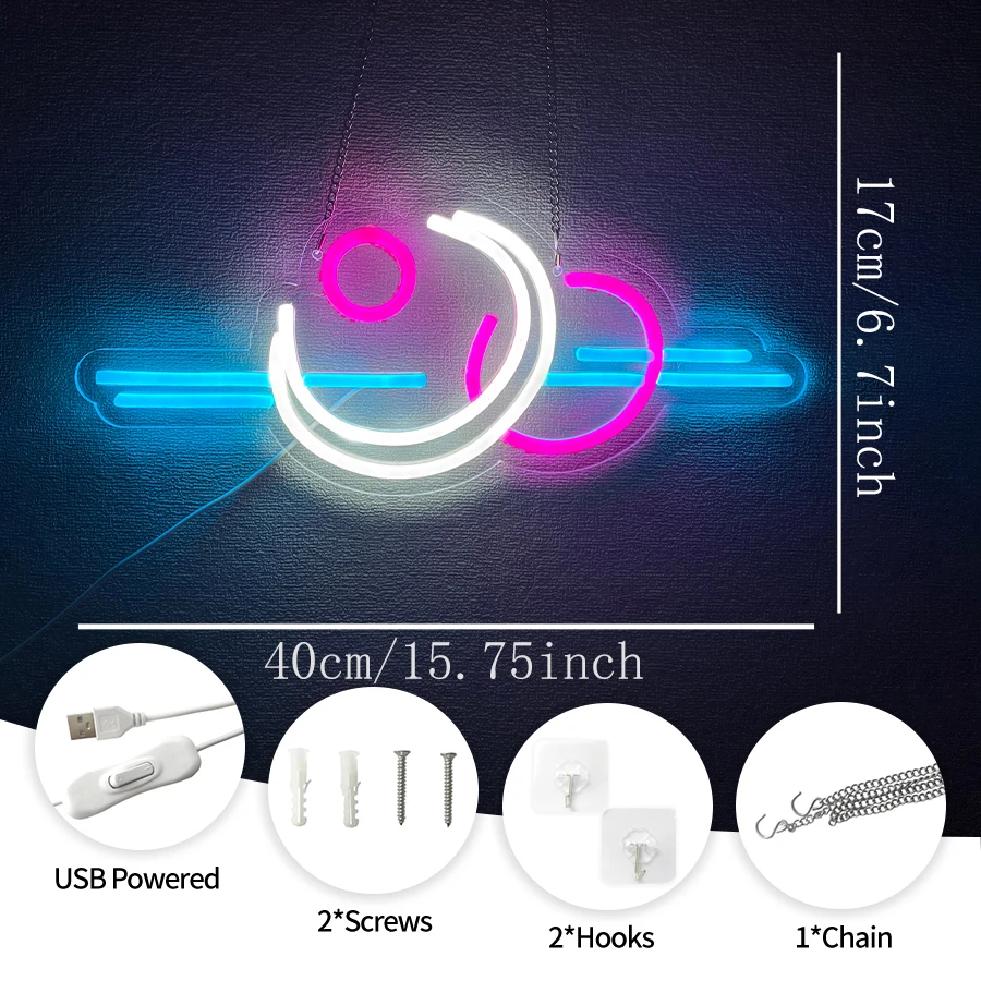 Sun Moon Neon Sign For Wall Decor LED Moon Light Up Signs for Room Decor Bedroom Home Bar Meditation Room Man Cave Party Gifts