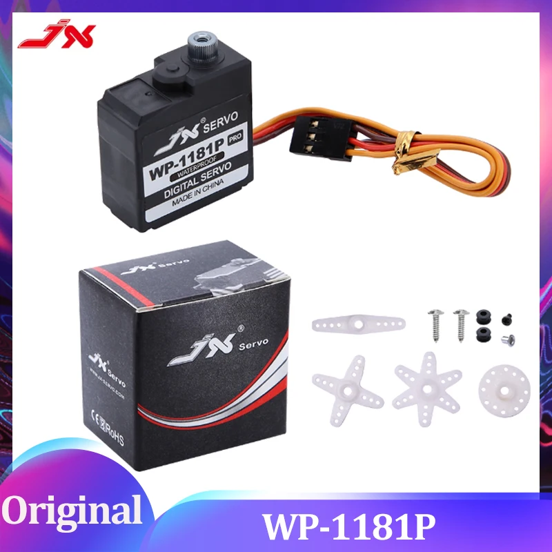 

Metal Gear JX Servo WP-1181P Pro 18g 3.5KG Digital Servo for WLtoys 144001 WPL RC Car B1/16 B24 C14 C24 Helicopter Airplane
