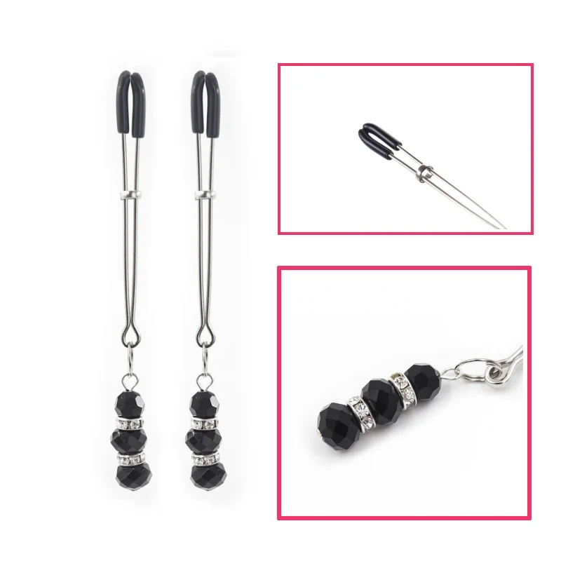 อุปกรณ์เกี่ยวกับกามที่หนีบหัวนมเครื่องประดับเซ็กซ์ทอย BDSM สำหรับคู่รักแหนบนวดหน้าอกอุปกรณ์กระตุ้นคลิตอริสอุปกรณ์แปลกใหม่