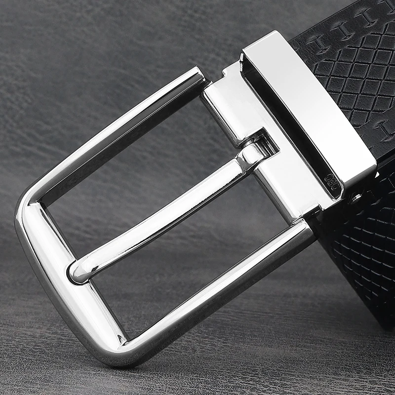 لون القهوة 3.8 سنتيمتر أحزمة واسعة رجالي جلد طبيعي كبير دبوس مشبك حزام الخصر 2025 جديد حزام الخصر غير رسمي الموضة