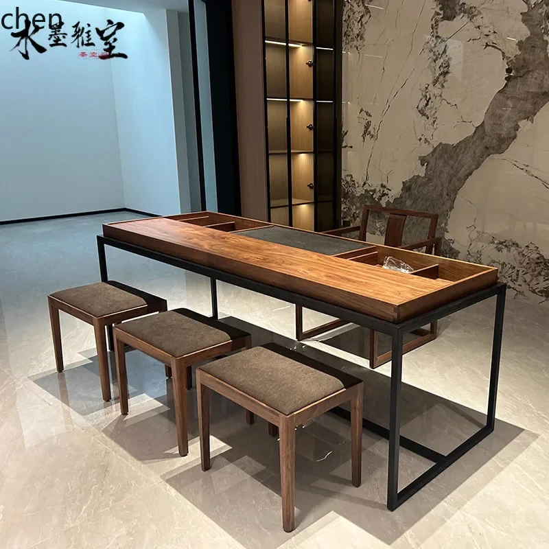 YFY  tea table ebony balcony zen table minimalist kung fu tea table storage