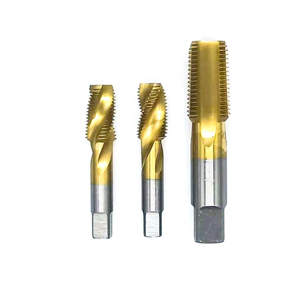 Imagem -02 - Tin Hss-co Tapered Pipe Thread Tap American Hsse Espiral Flauta Torneiras de Parafuso g Npt g3 Npt1 G111