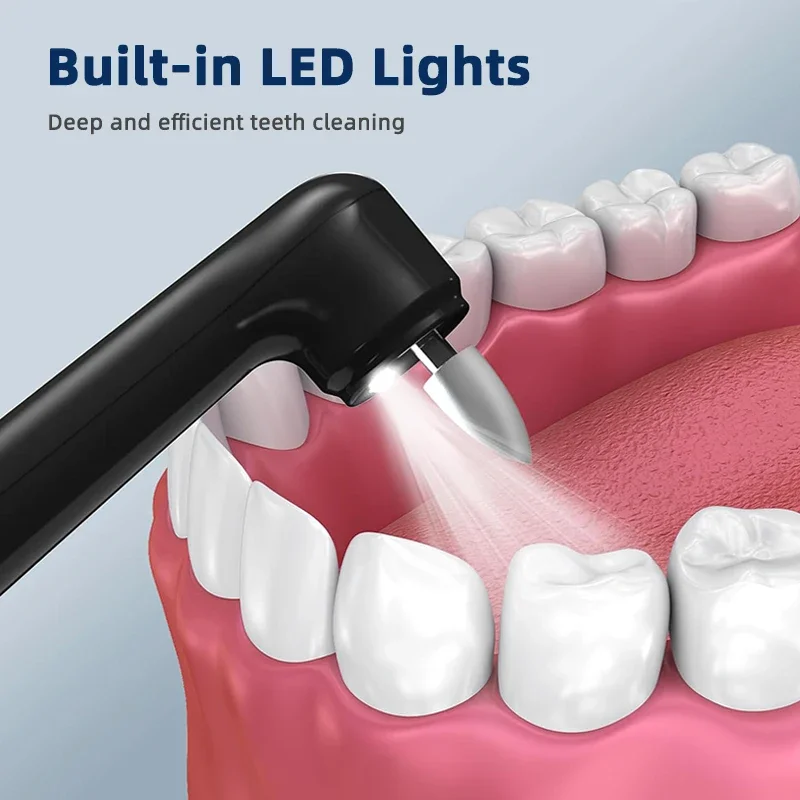 Professionele elektrische tandenpolijstset – 5 reinigingsmodi voor het verwijderen van tandsteen en tandplak, tanden bleken en tandsteenverzorging