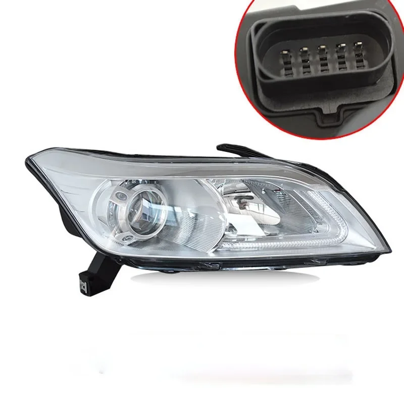 For Lifan X60 2011-2015 headlight assembly LED daytime running lights high beam turn signal low beam 5-wire and 8-wire