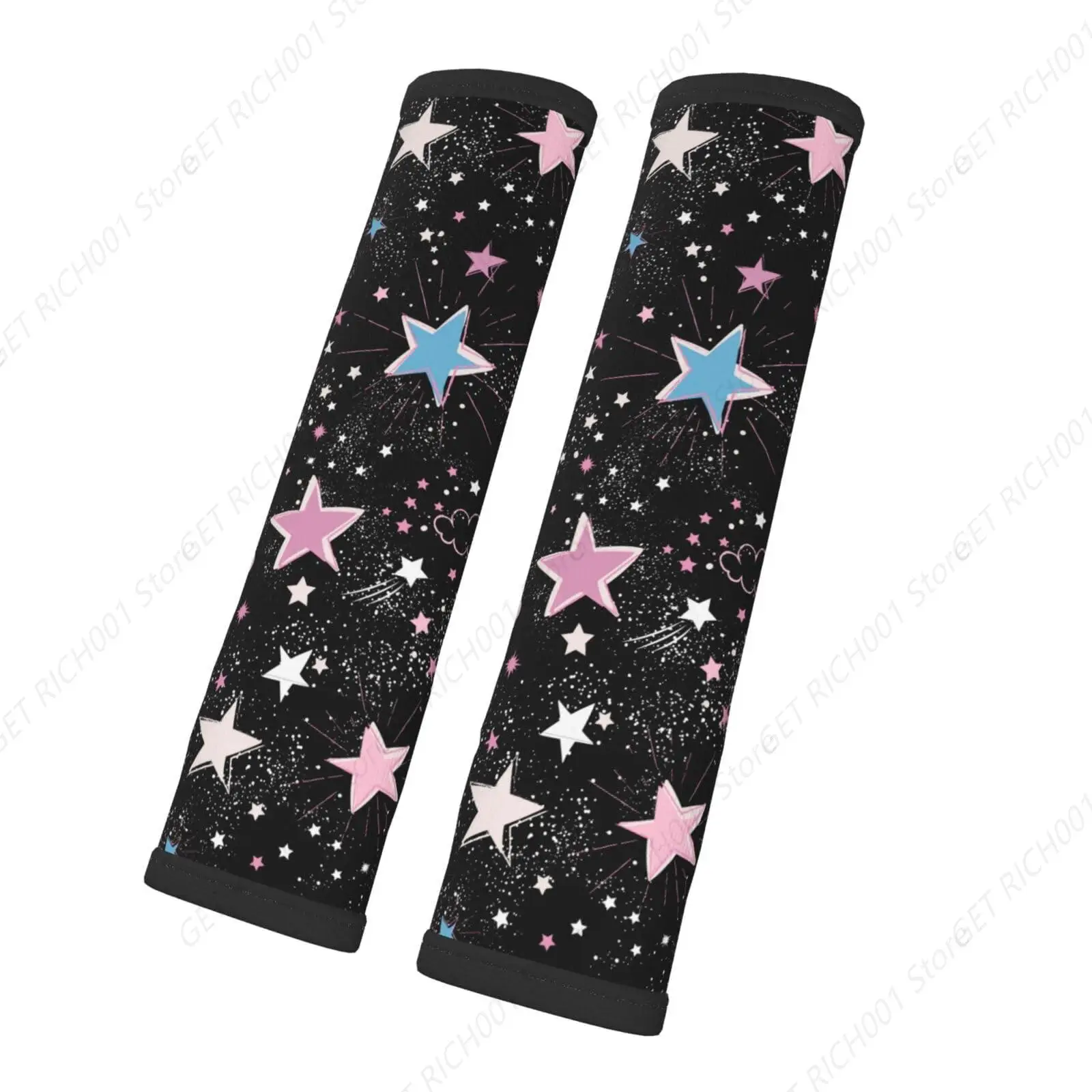 

Space Galaxy Car Seat Belt Cover Shoulder Strap Pads for Adults and Children, Soft Comfortable Seatbelt Protector Universal
