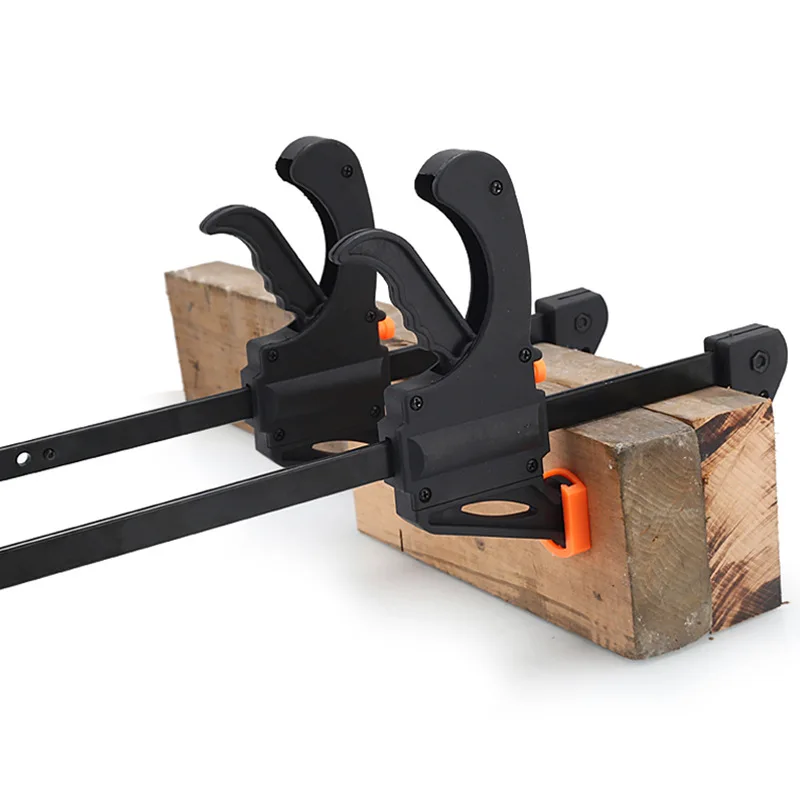 Imagem -02 - Polegada Rapid Ratchet Release Velocidade Squeeze Wood Working Work Bar Clamp Clip Kit Spreader Gadget Tool Faça Você Mesmo Hand Woodworking Ferramentas 4