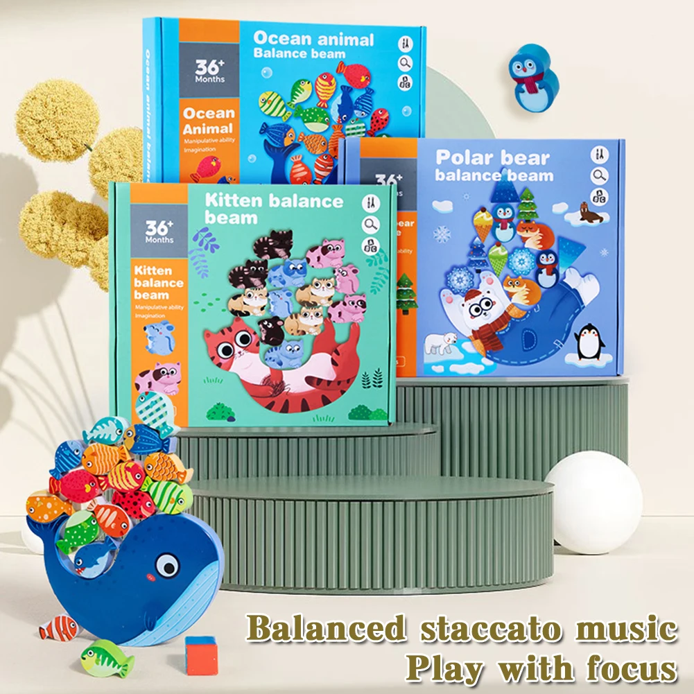 Dierenbalansblokken voor kinderen Speelgoed Denken Logica Oefenspeelgoed Cadeau voor verjaardag Kerstmis