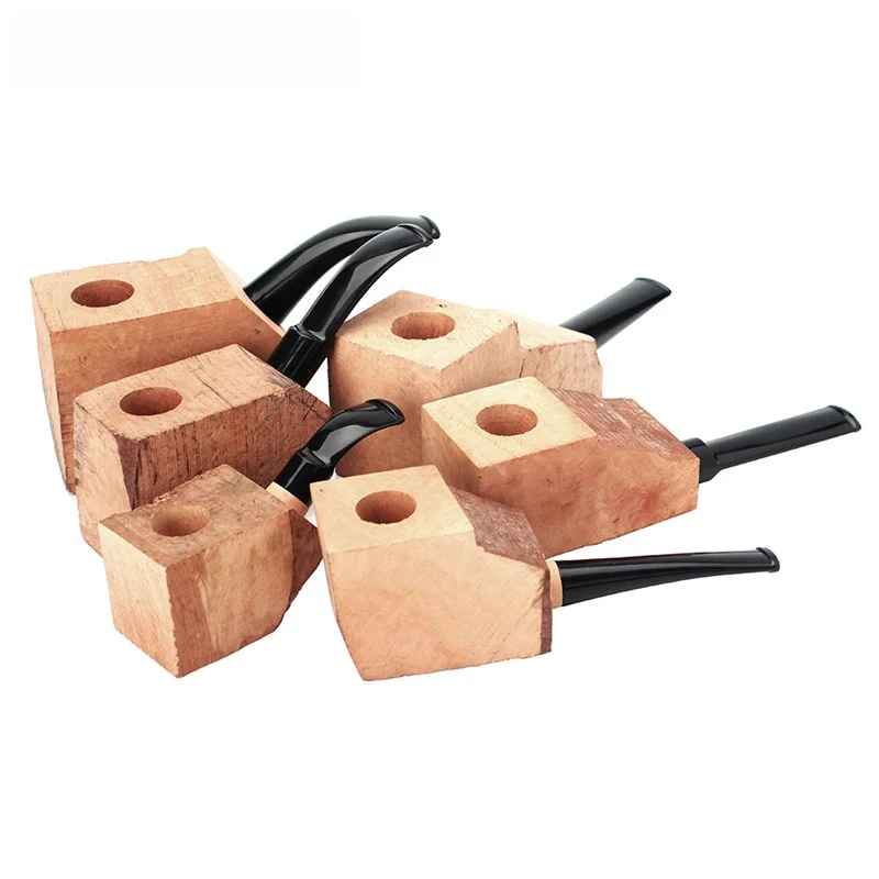 

Muxiang Holly Wood Material DIY Punched Blank Bent And Straight Pipe Holly Root Material Free Style from China for Smokers