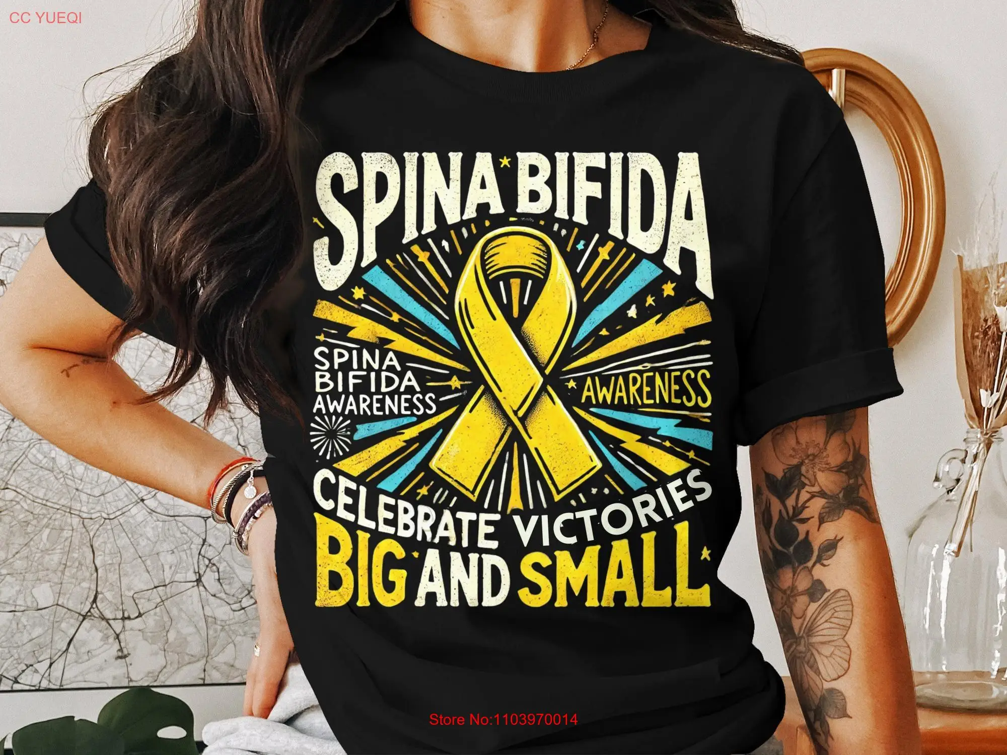 Spina Bifida Awareness Celebrate Big and Small Victories Comfortable Stylish SweaT T Shirt Great for Adults Kids