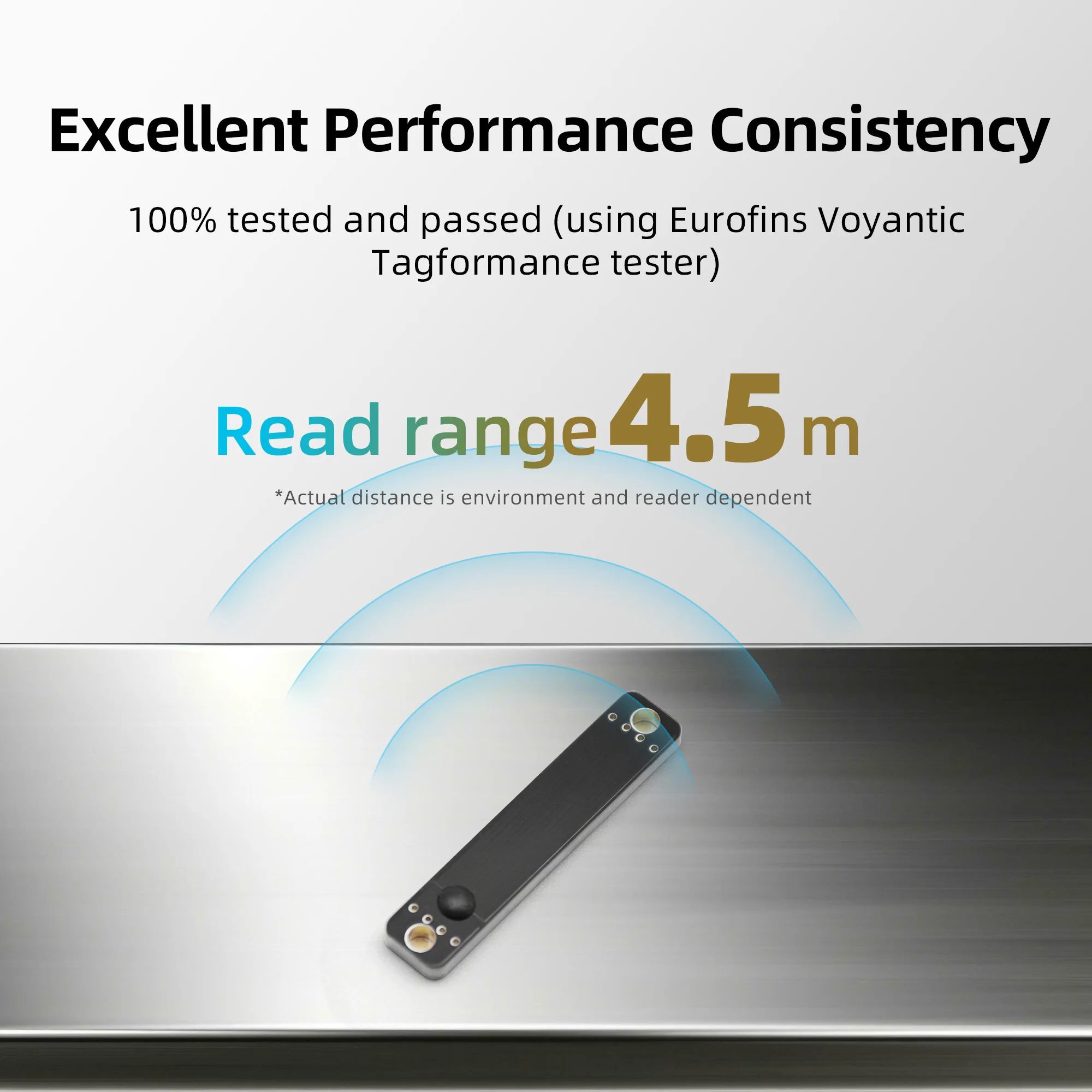 10 stuks klein gereedschap RFID-tags miniformaat FR4 anti-metalen labels EPC Class1 Gen2, ISO18000-6C 902-928MHz / 865-868MHz NXP Ucode 8