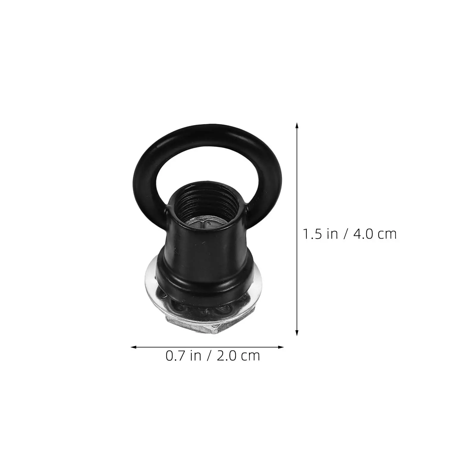12Pcs Female Loop Holder Hanging Lamp Parts Nuts Chandelier Hooks Ceiling Heavy-duty Hardware Rings Home Lighting Fixture