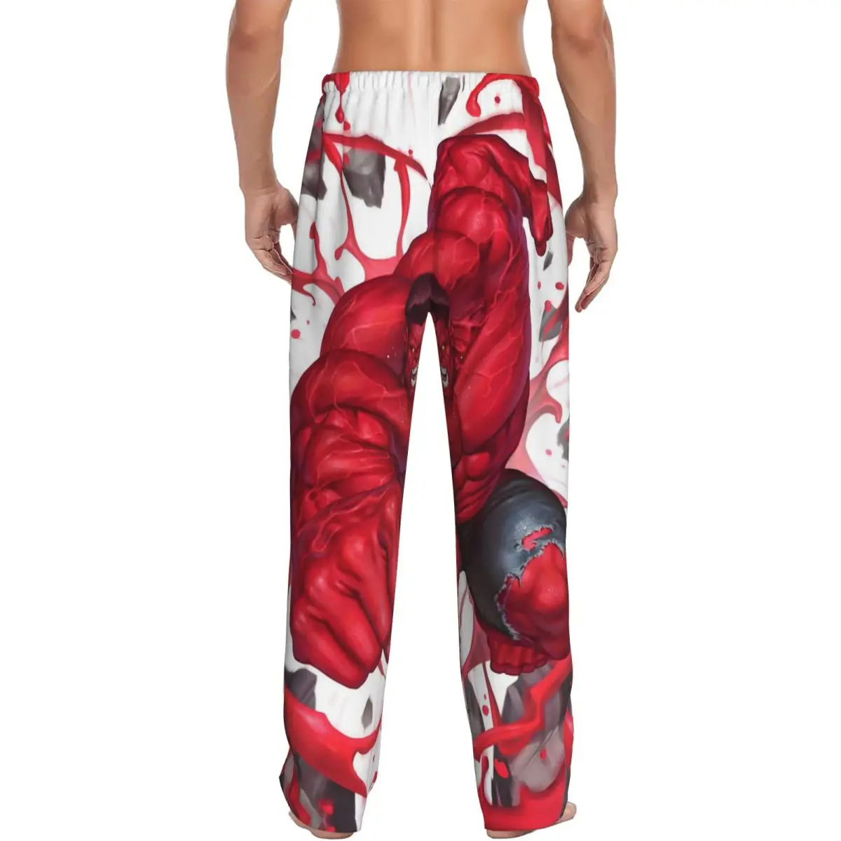 Custom Print Men Hulk Pajama Pants Comics Sleepwear Sleep Lounge Bottoms with Pockets