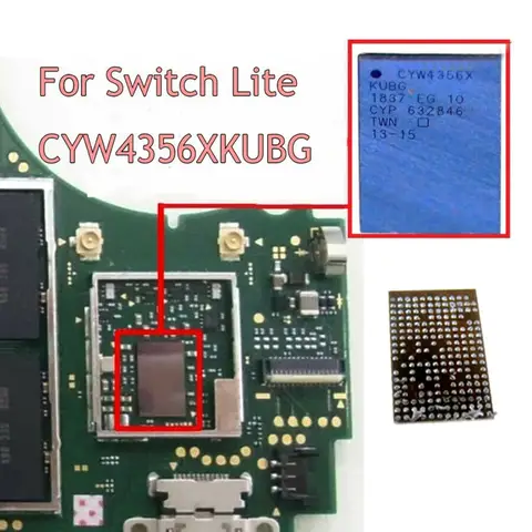 닌텐도 스위치 라이트 HDH-001 블루투스 IC 칩, Wlan 와이파이 블루투스 IC 칩, CYW4356X, 고품질 교체 콘솔, 1PC