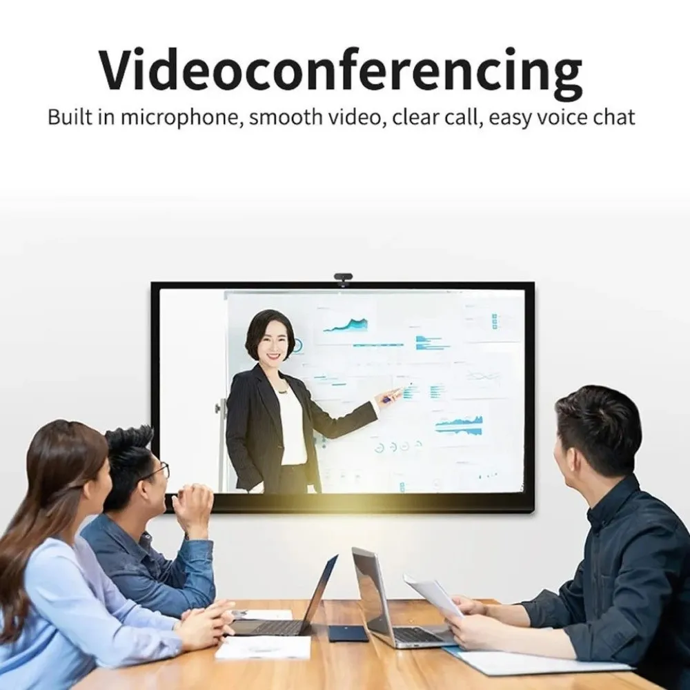 

New 1080P HD Webcam USB with Microphone Computer Camera Plug and Play Mini Computer Webcam Live Work