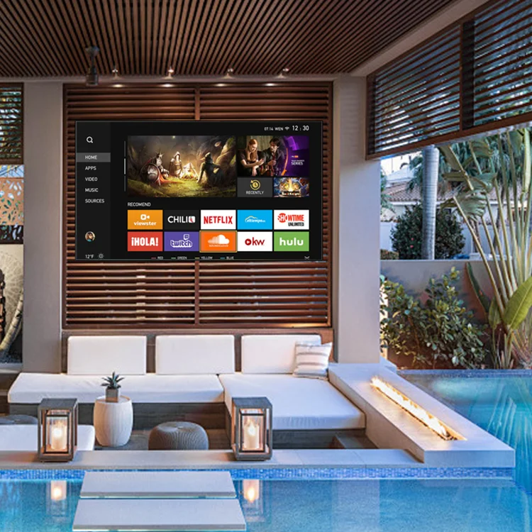 

55 65 75 86-дюймовый уличный ЖК-монитор с высокой яркостью 1000 нит, водонепроницаемый (IP55), умный, с большим экраном