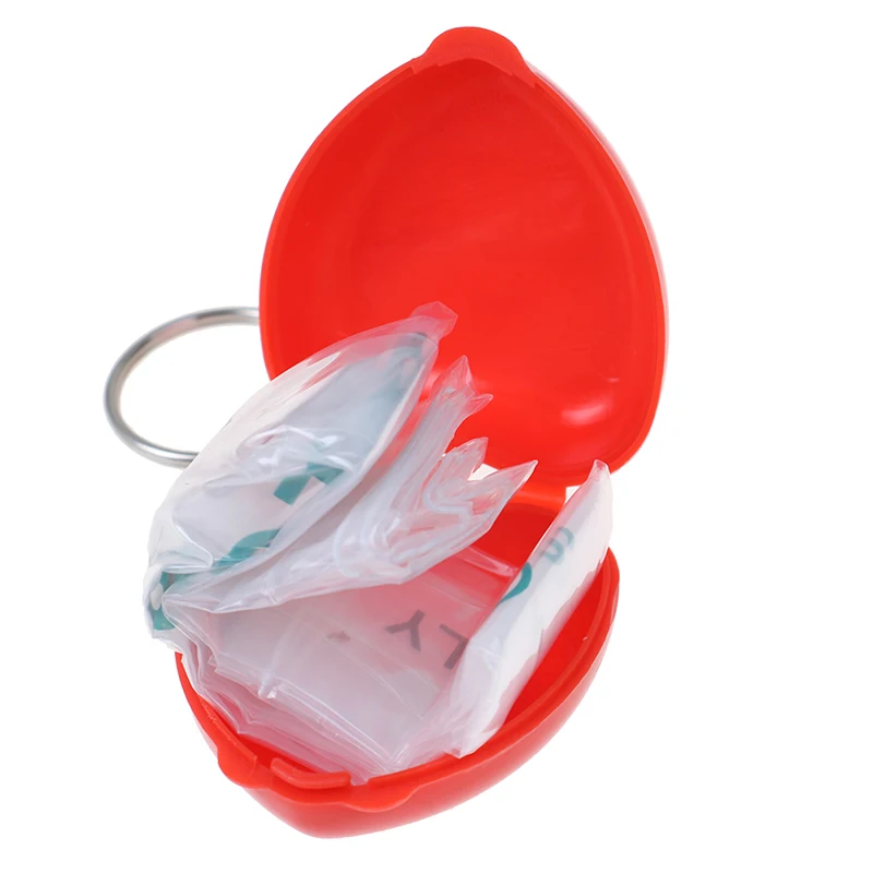 Disposable CPR Resuscitator Mask Portable Emergency Aid Face Shield Artificial Respiration Respirator Safety Survival Tools