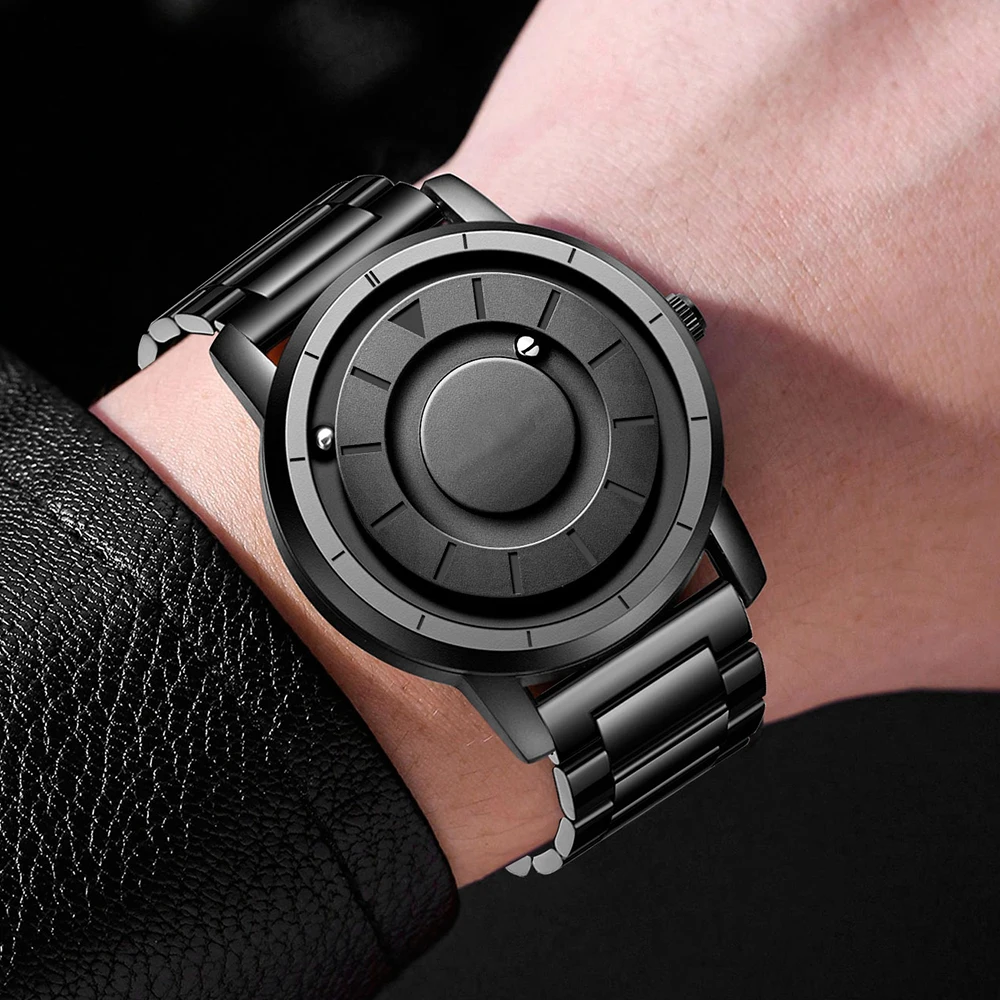 CHENXI Quartz Man Watch Creative Steel Ball Magnetic Levitation Metal Men Watches Solid Steel Band Wristwatch Male New