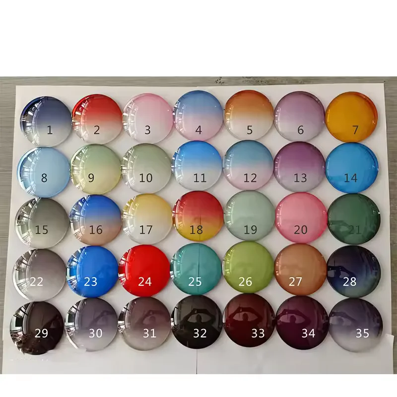 

1.56 1.61 1.67 1.74 Colorful Progressive Multifocus Glasses Lenses Polarized Prescription Optical Eyeglasses Sunglasses Lenses