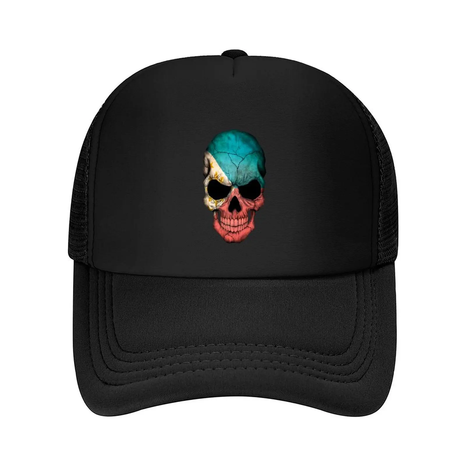 

Filipino Flag Skull Baseball Cap Streetwear golf hat genuine Snapback Cap Rugby Women's Hats For The Sun Men's