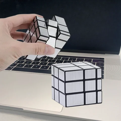 QiYi Mirror Magic Cube 2x2 3x3 Golden Silver Magic CuboSpecial Shapes Speed Cube Educational Toys Children Puzzle Gift Toys