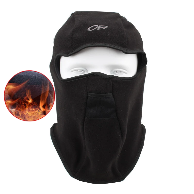 

Motorcycle Men Black Winter Warm Plush Breathable Face Cover Moto Men's Windproof Cap Staub Maske