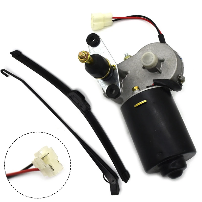 Electric Windshield Wiper Motor Plastics And Alloys Black Wiper Motor 12V Windscreen Wiper  For Fishing-Boat Caravan Accessories