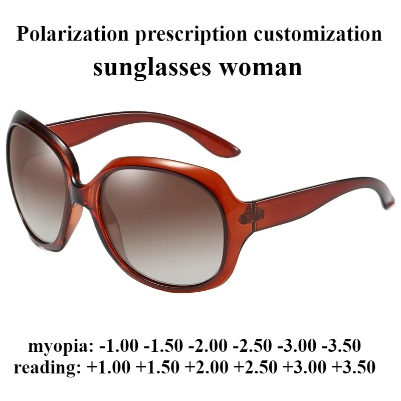 

67-22 New Sunglasses Woman Polarized Sunglasses Custom Optical Lenses with Recipe Myopia Sunglasses Designer Sunglasses-1.00-1.5
