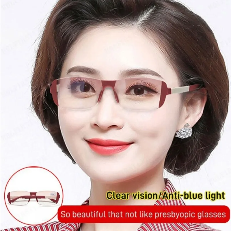 Anti Blue Light Glasses Magnetic Therapy Presbyopia Glasses Intelligent Far &near Reading Eyeglasses Finished Eyewear