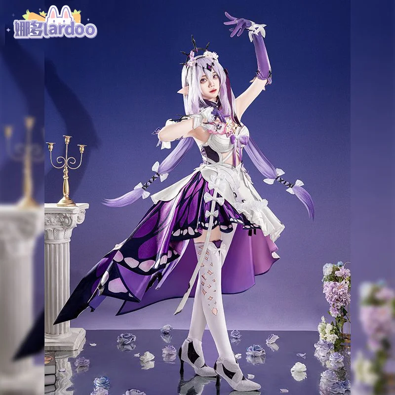

Honkai Star Rail Castorice Cosplay Costume Wig Dress Headwear Luminous Props Halloween Party for Women Girls Carnival