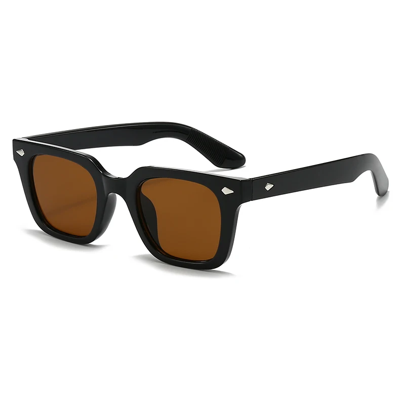 الرجعية الاتجاه مربع نظارات شمسية النساء الرجال خمر نظارات شمسية فاخرة يوميا الخروج النظارات سيدة رجل UV400 نظارات واقية #3