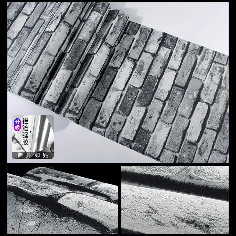 الرجعية الطوب خلفية ذاتية اللصق فو الطوب الملمس بلاط الجدار ملصق مقاوم للماء مقاوم للرطوبة مطعم تجاري الذاتي St