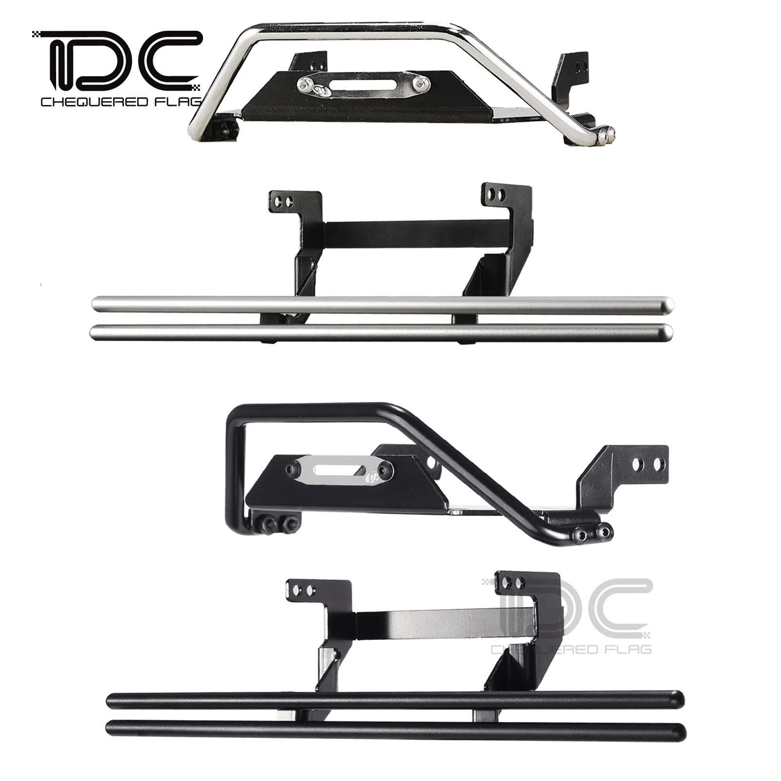 Metal Bumper for TRX6 TRX-6 G63 Hauler Flatbed Trailer 6X6 4X4 G500 88086-4 1/10 Scale RC Crawler Car Front Rear Accessories