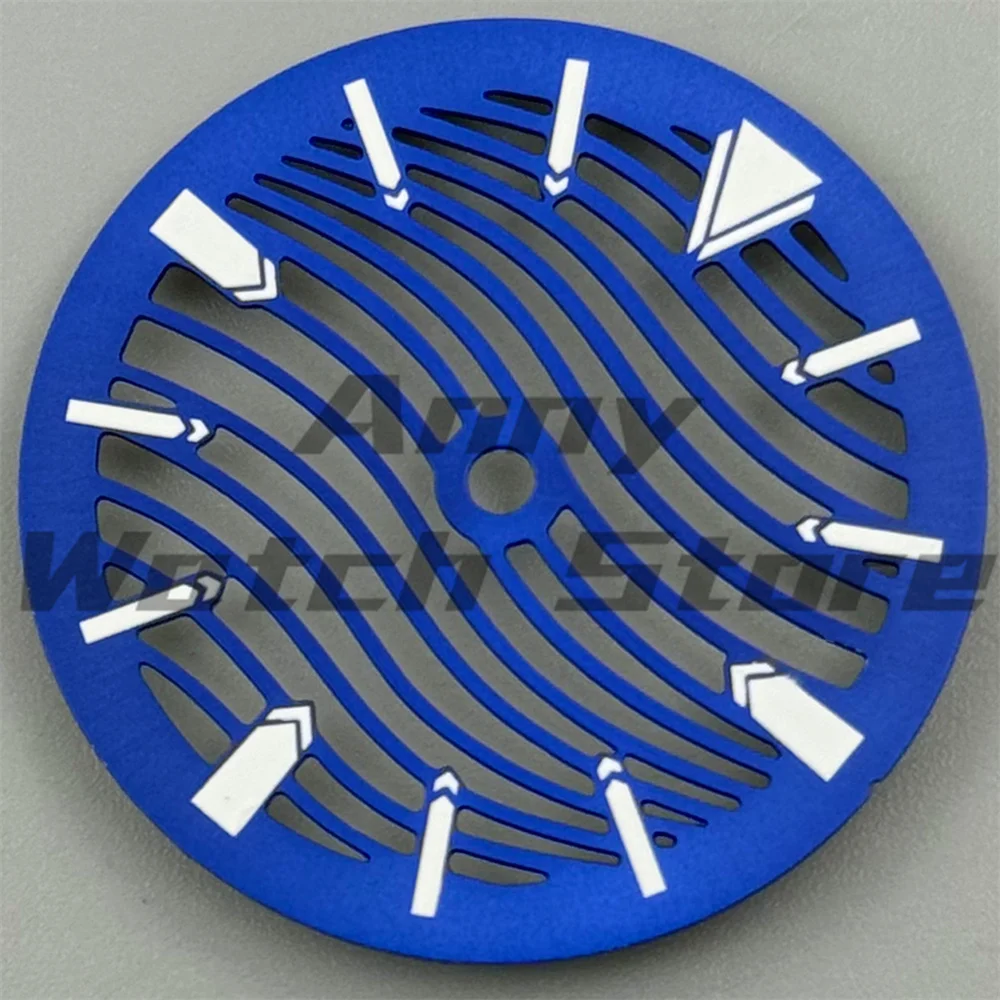 مشاهدة أجزاء جديد الجوف التدريجي ساعة الطلب والهيكل العظمي الأيدي صالح 29 مللي متر أسود فضي أزرق أخضر الهاتفي C3 مضيئة صالح NH70 NH72 #5