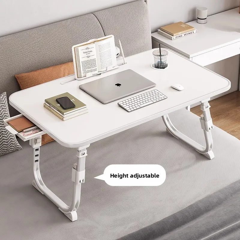 Lifting folding small table, student writing bed, desk learning to adjust the height bracket .sitting on the floor bay window,
