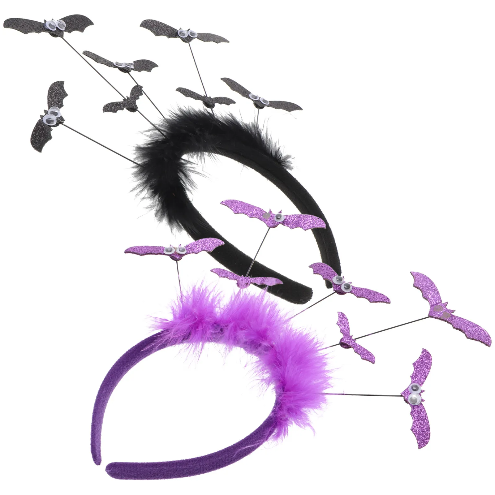 

2Pcs Halloween Bat Headband Bat Hairband Big Eyes Design Comfortable Festival Party Cosplay Hair Accessory Halloween Headwear