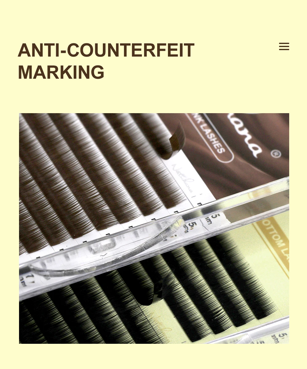 NATUHANA Wimpernverlängerung für die unteren Wimpern, J/B/C Curl, natürliche, weiche untere Wimpern, 5-8 Mix, schwarzbraune Wimpern – Detail 7