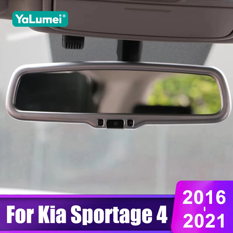 

For Kia Sportage 4 QL 2016 2017 2018 2019 2020 2021 Car Interior Rearview Mirror Trim Frame Cover Accessories
