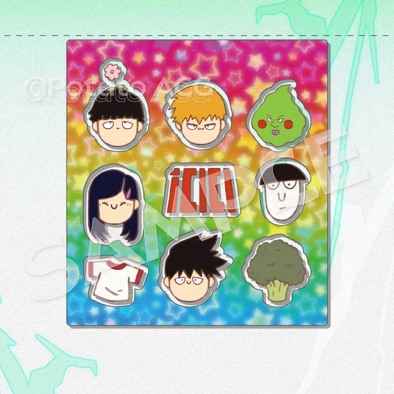 Anime Mob Psycho 100/Mobu Saiko Hyakuone Kageyama Shigeo Cosplay Q Versie Het Grootste Deel Diy Acryl Sloopmuziek