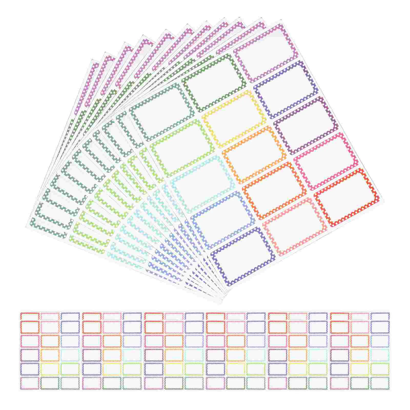 

Name Tag Stickers Water Proof Note Classifying Labels Blank All-Purpose Student