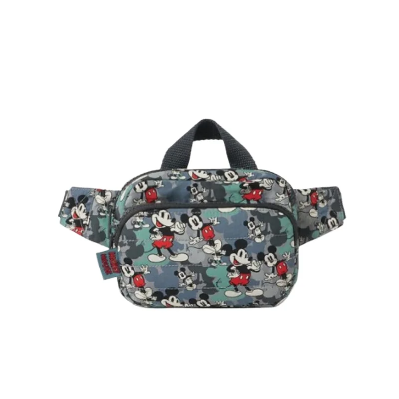 Disney Mickey New Children\'s Waist Bag Cartoon Cute Children\'s Chest Bag Large Capacity High Quality Fashion Crossbody Bag