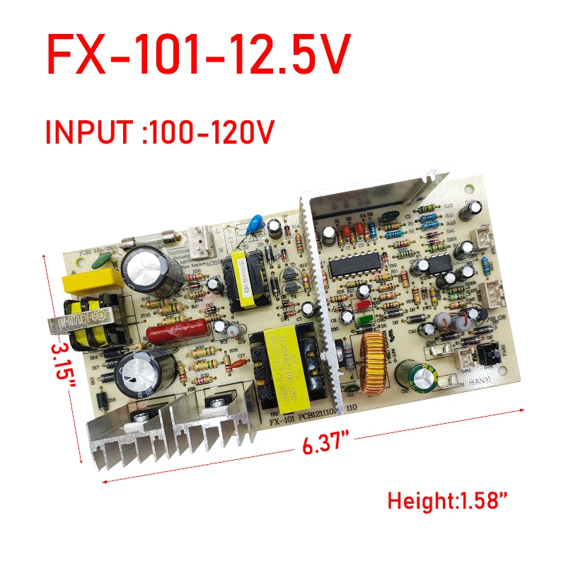 Placa de Alimentação para Armário de Vinho Tinto Placa Principal Fonte de Alimentação Acessórios para Geladeira Placa de Circuito Pcb 121110 k1 Fx101 12.5v 70w